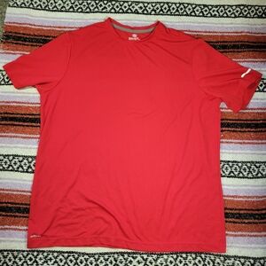 Athletic Men's quick dri tee Bright Red Short Sleeve Tee